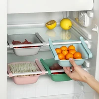 stretchable refrigerator organizer drawer basket for vegetable fruits multifunctional plastic basket container organization