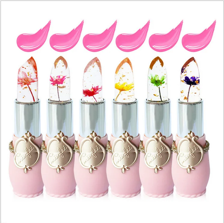 Увлажняющая стойкая губная помада с цветком желе макияж - Цена: 175.11