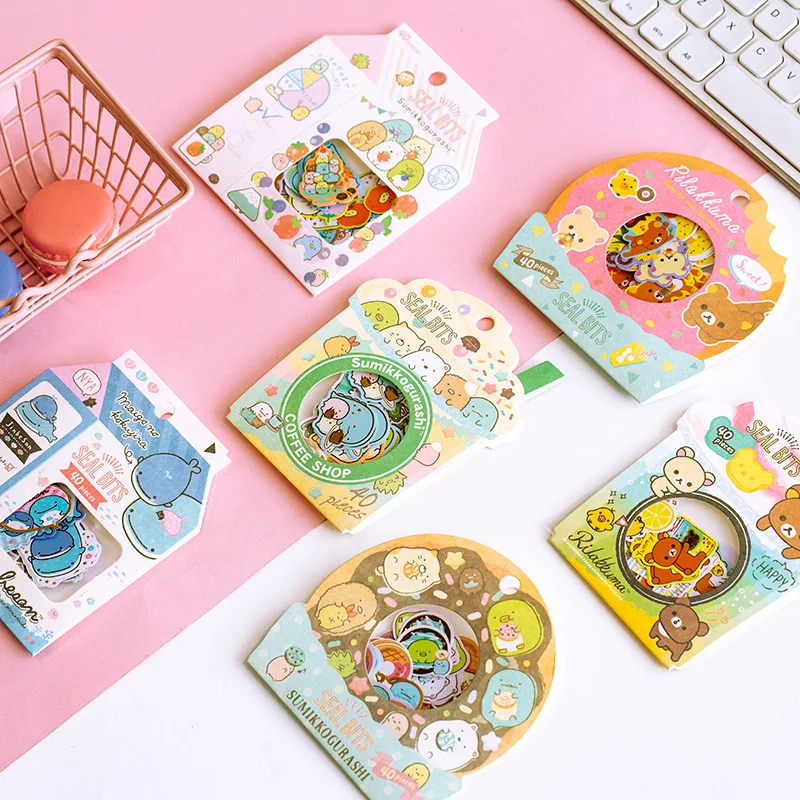 

60 упак./лот мультфильм Sumikko Gurashi наклейки "медведь" декоративный стикер для канцелярских товаров Скрапбукинг DIY дневник альбом ярлыком