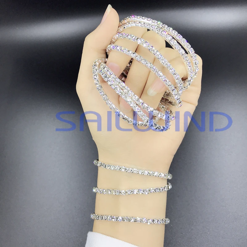 

1 шт., женский браслет с кристаллами, 15 см