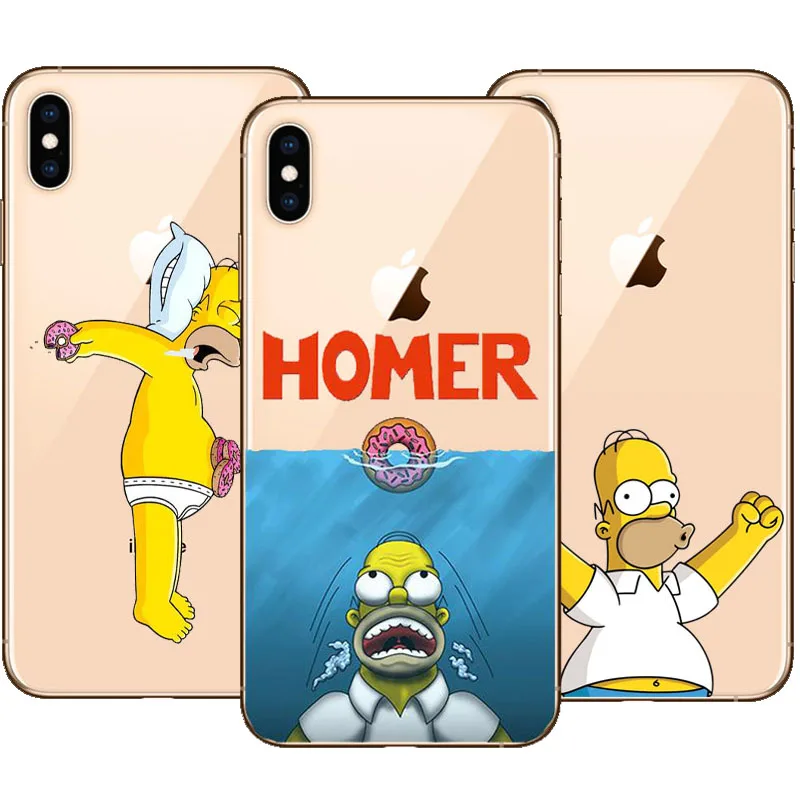 Симпсон ТПУ мягкий чехол для iPhone 5 5S SE 6 XS Max 7 8 Plus XR забавные Fundas силиконовый