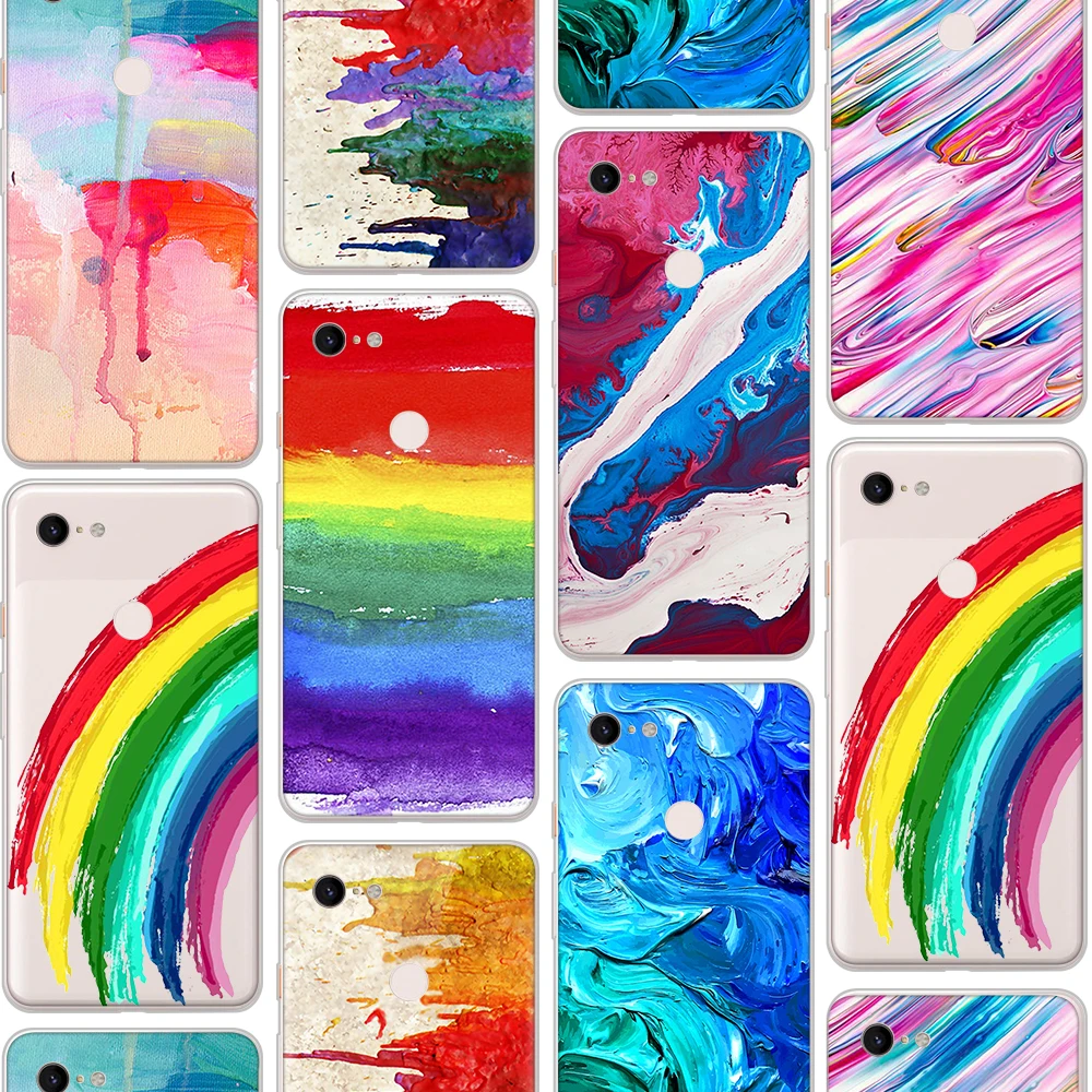 

ciciber Color art oil painting phone Case for Google Pixel 4 3 XL Soft Silicone TPU for Google Pixel 2 3a XL Funda Coque Cover