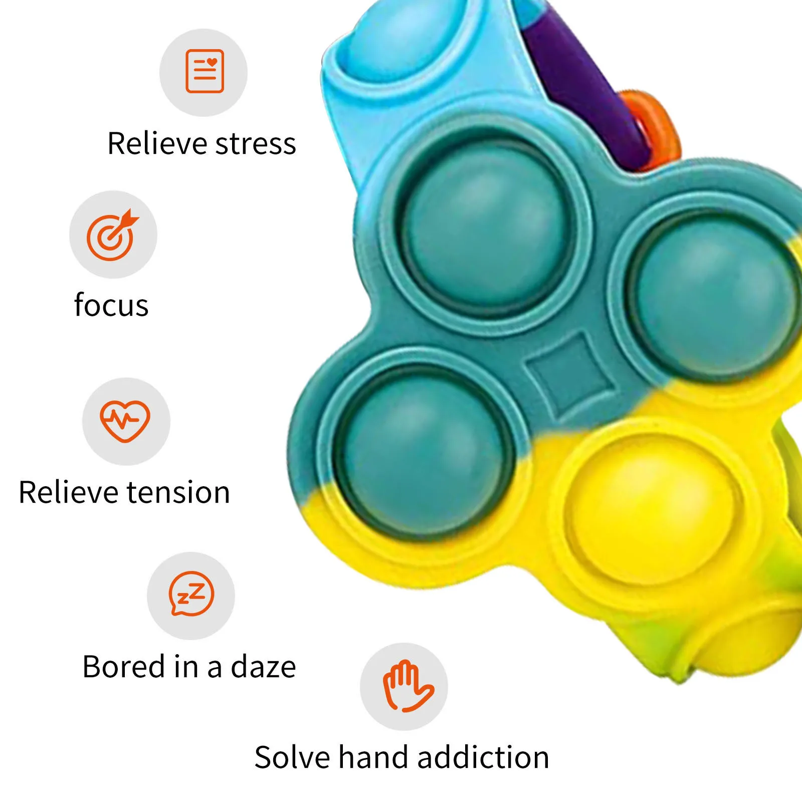 

Mini Fidget Toy Decompression Bracelet Push Bubble Toy Watch Bracelet Colorful Simple Dimple Burbujas Montessori Toy Antiestress