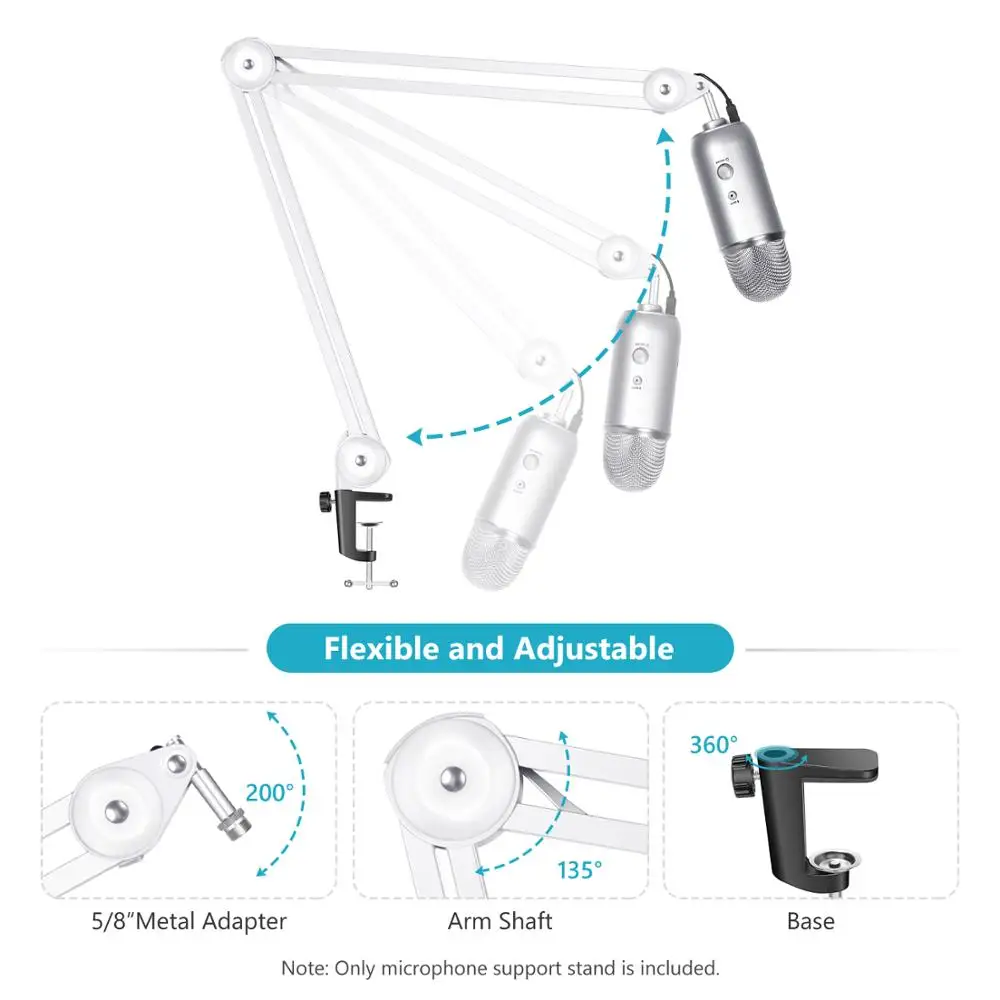 Neewer модернизированная большая прочная подставка для микрофона совместимая с