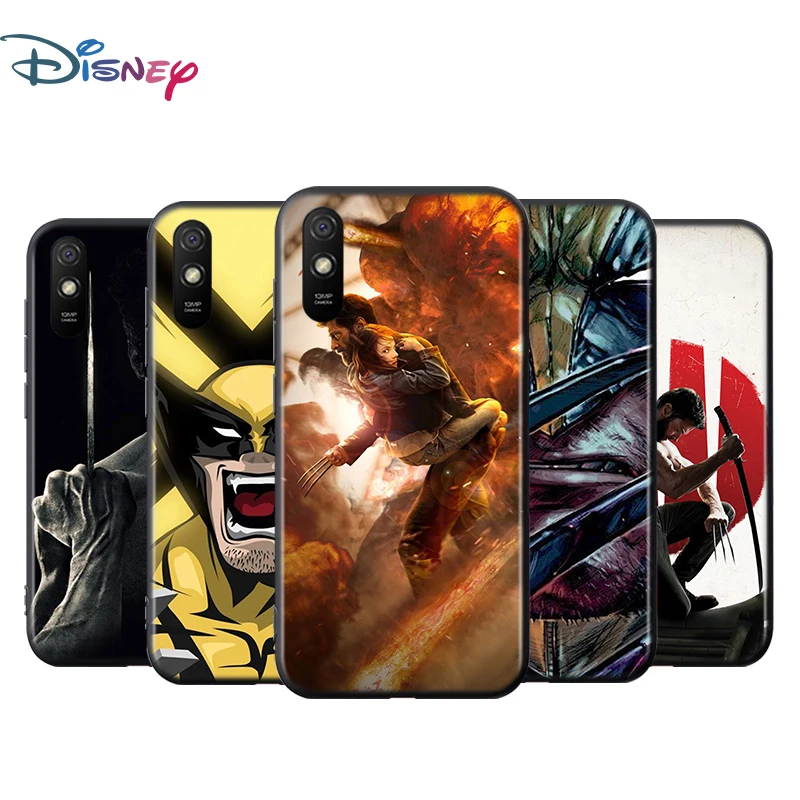 Силиконовый черный чехол Wolverine X Men для Xiaomi Redmi K40 K30i K30T K30S K20 10X GO S2 Y2 Pro Ultra