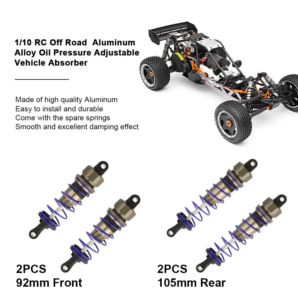 1/10 RC Внедорожник поглотитель из алюминиевого сплава маслорегулируемые