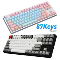87pcs mechanical keyboard key caps set universal pbt matching mechanical keyboard keycaps keyboard replacement keycap
