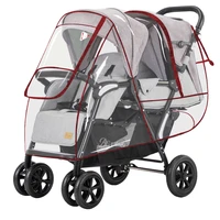 baby stroller rain cover universal baby travel weather shield windproof waterproof protect from dust snow stroller accessories