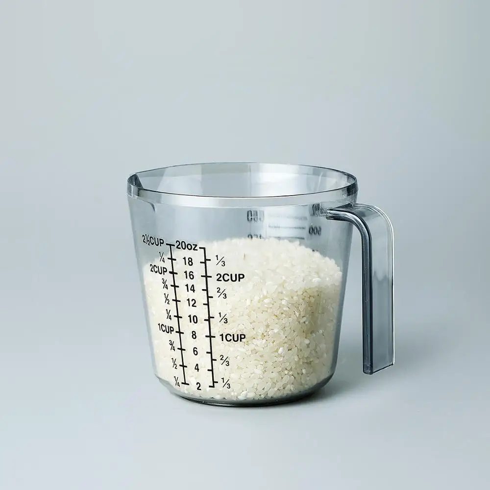 Пластиковый мерный стакан 600 мл прозрачная Кружка со шкалой измерительное