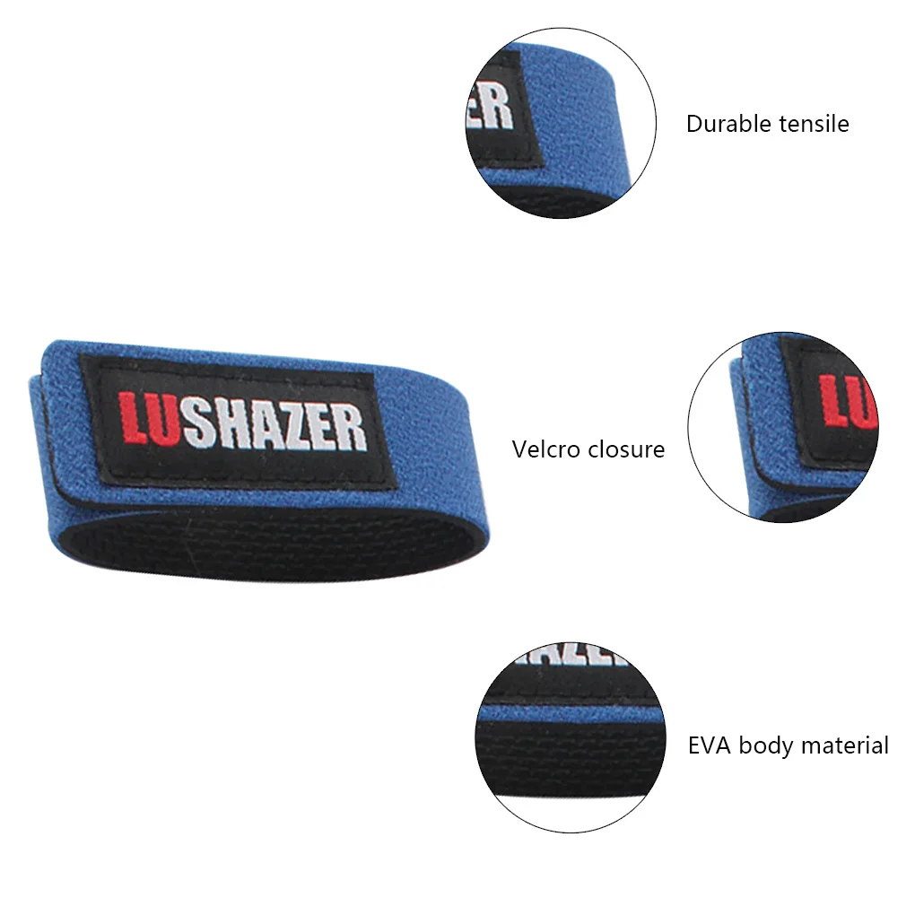 

2PCS Nylon Portable Fishing Belt Strap Sleeve Fishing Outdoor Strap Pole Holder Band Wrap Tool Magic Sticker Fixing Tie Holder