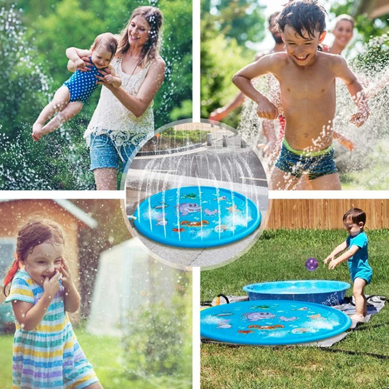 Открытый газон пляж море животные надувной водный спрей детский разбрызгиватель