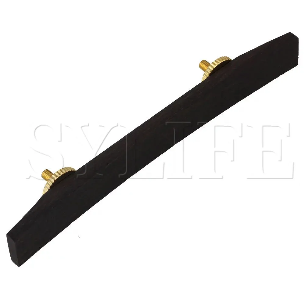 Габон Эбеновое дерево Archtop мост для джаз гитары Золотая фурнитура регулируемая