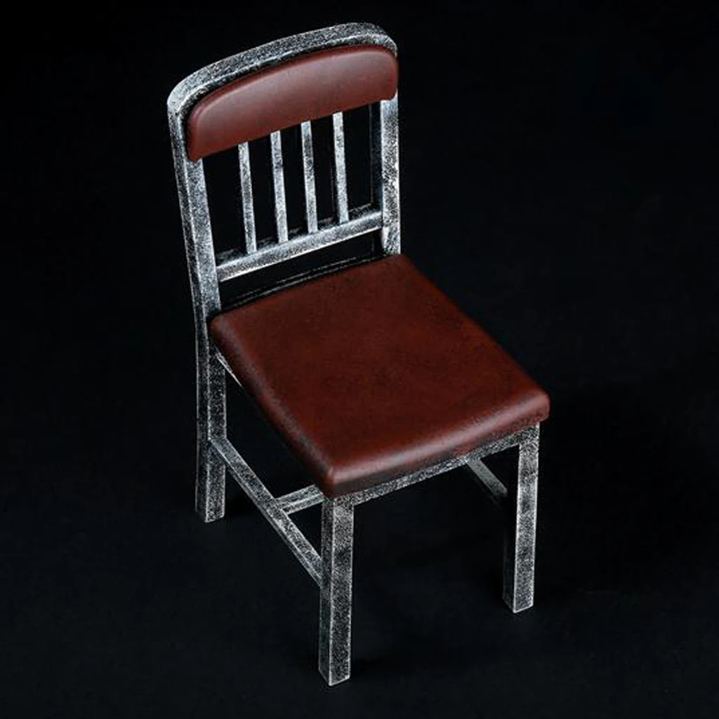 Plastic Metallic-colored Chairs Models for 1/6 Scale Action Figure | Furniture Toys