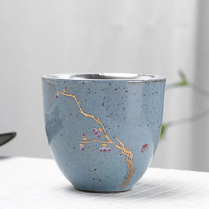 Винтажная чайная чашка в японском стиле ретро для чая с животными маленькая