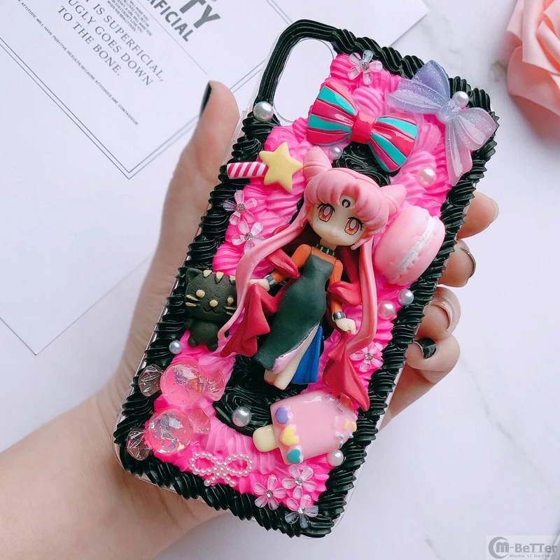 Чехол для Samsung S20 ultra Sailor Moon чехол телефона note 10 + 3D ручная работа Galaxy s8/s9/S10 plus