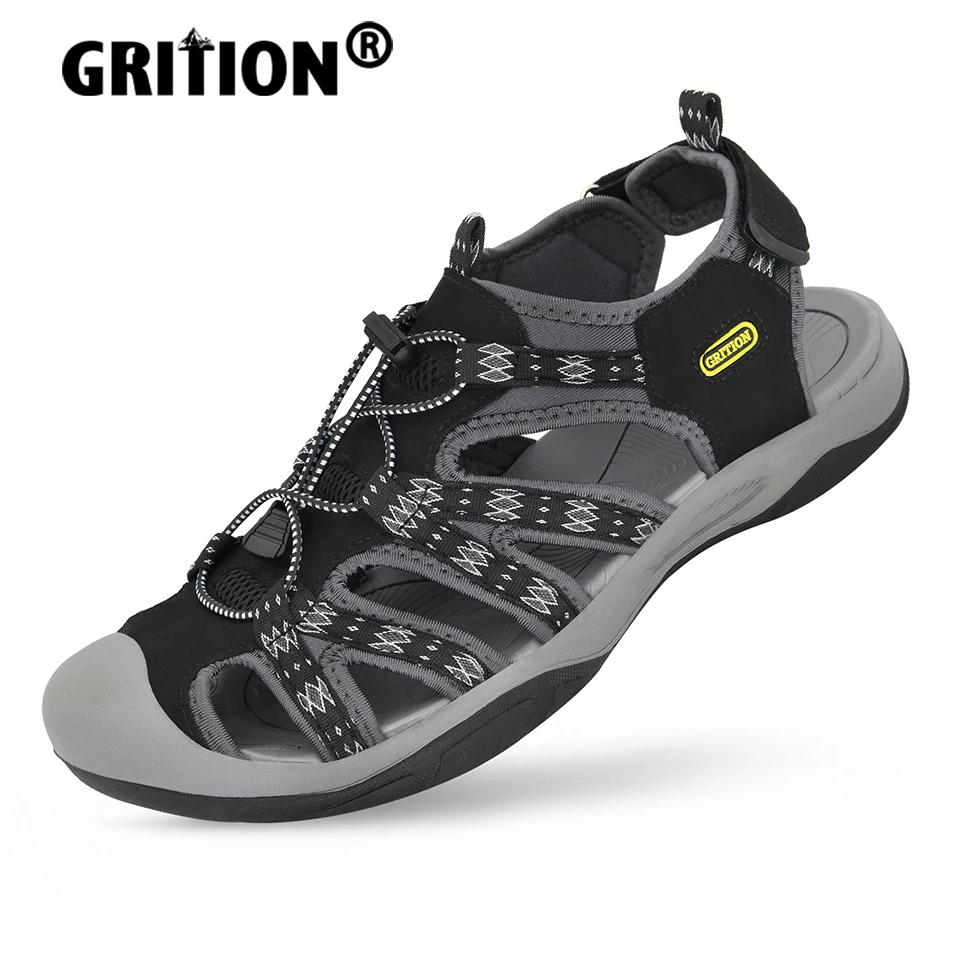 Сандалии GRITION мужские резиновые Повседневная пляжная обувь для улицы