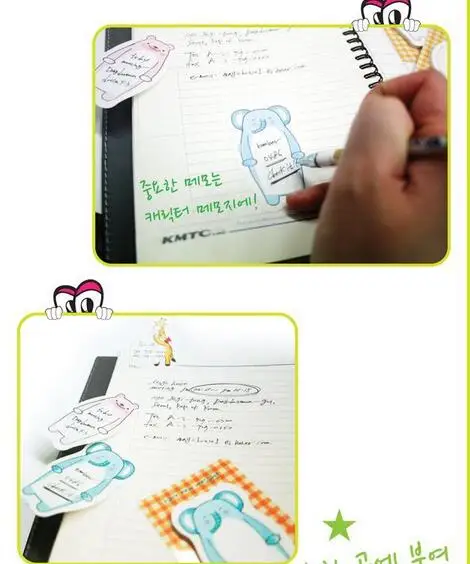 Новый Забавный милый мультяшный дизайн с животными блокнот липкий эмо коврик