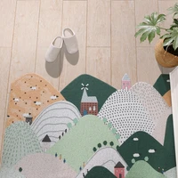 cartoon pattern pvc mats carpet indoor door mat carpet kitchen mat bath mat custom anti slip freely cutting entrance door mats
