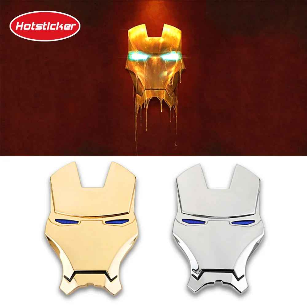 

Royal Stance 3D Alloy Metal Helmet Emblem Badge Car Stickers Decoration Accessories Decal For AUDI BMW VW FIAT KIA Iron Man