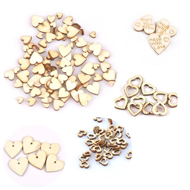 100 шт./лот милый смешанный Любовь в форме сердца Свадебный Стол рассеянный Декор