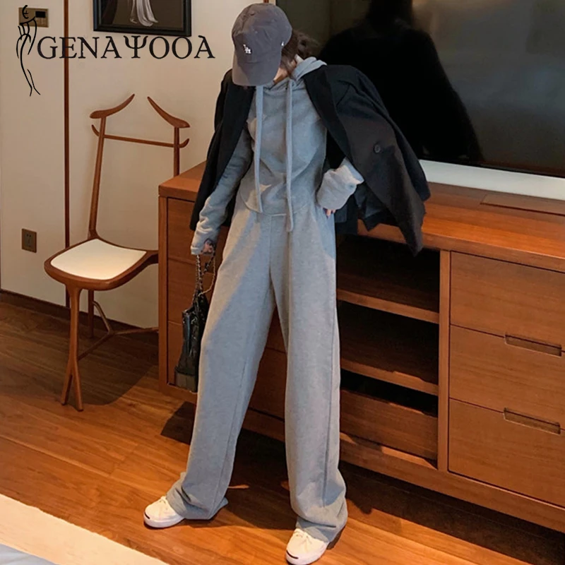 Genayoa новый весенний женский комплект 2 шт. с длинным рукавом Толстовка и