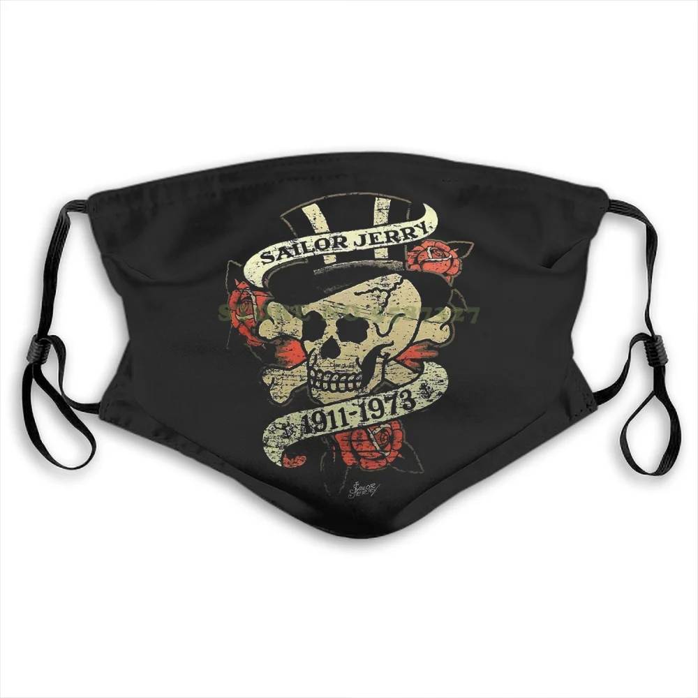 Маска для лица с матросским Джерри тату война розы Череп девочка подростковая