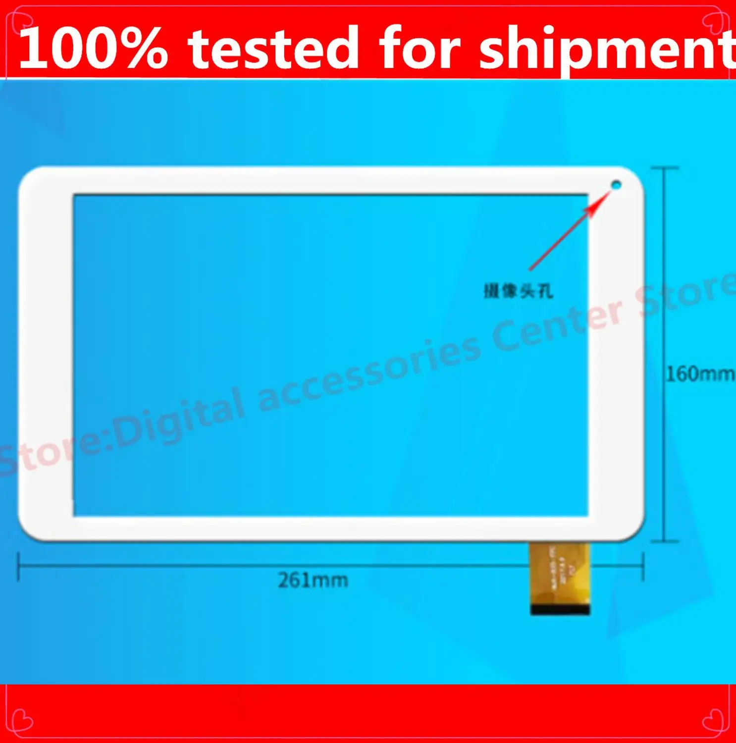 

ZH New 10.1" INCH touch screen MJK-835-FPC Touch panel Digitizer Glass Sensor Replacement