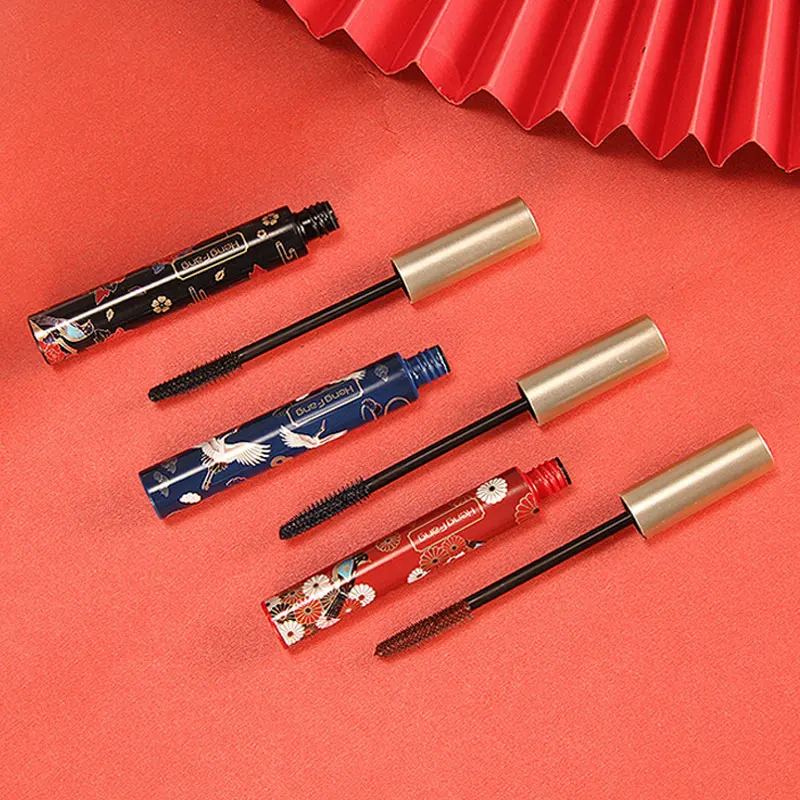 3Colors/Set Classic Chinese Style Curling Long-lasting Waterproof Sweatproof Mascara Makeup Small Head Eyelashes Raincoat Primer - купить по
