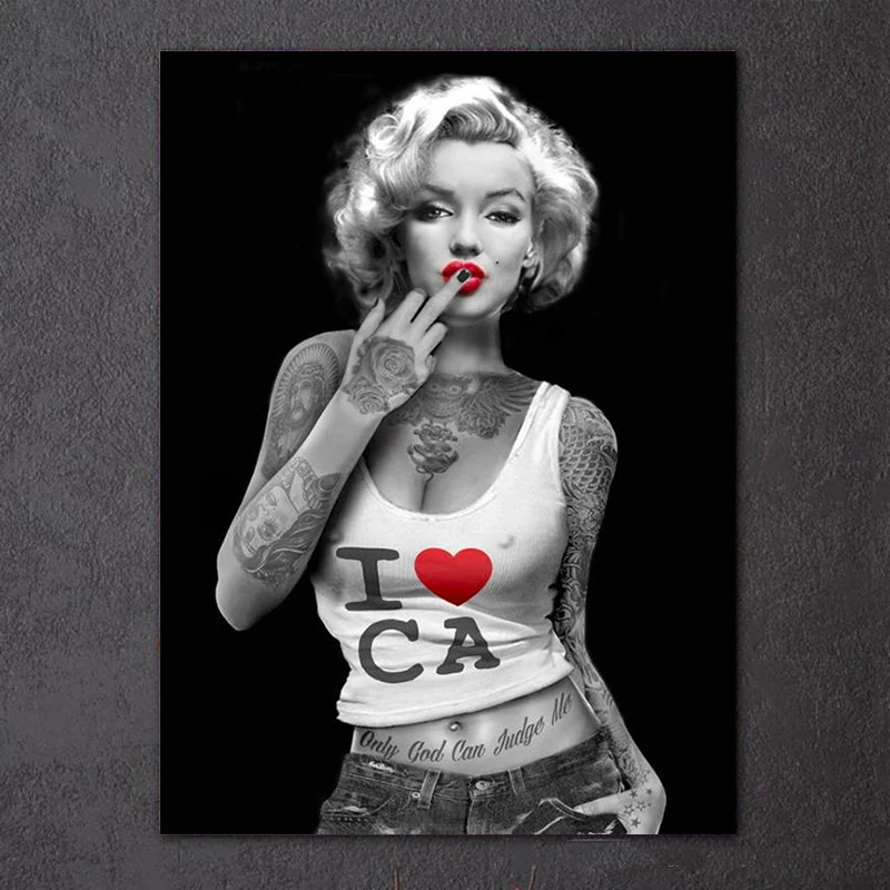 

Full 5D DIY Diamond Painting "Marilyn Monroe Actress Nude Beauty Tattoo" 3D Cross Stitch Embroidery Mosaic Home Wall Decor Gift
