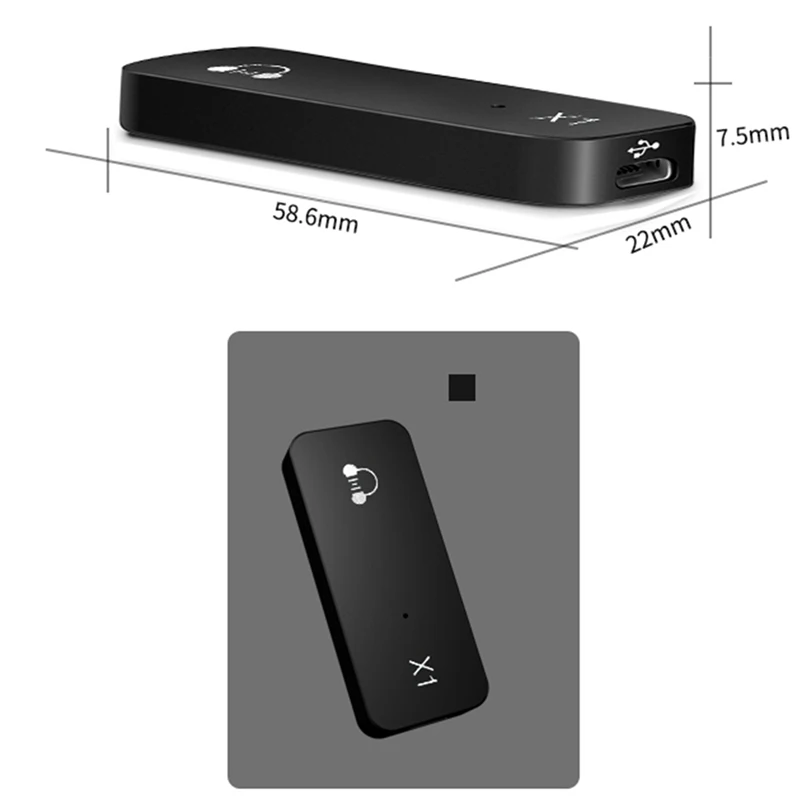 ЦАП-усилитель для наушников Trasam X1 PCM5100 192 кГц USB C на 3 5 мм | Электроника