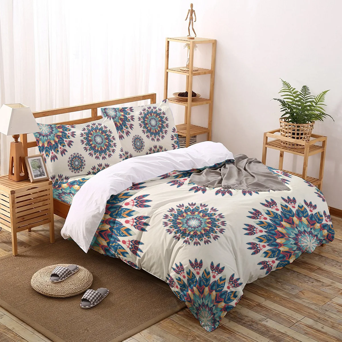 

Mandala Bohemian Bedding Set For Home Duvet Cover Set Bedclothes Bed Linens Sheet Queen King Size Qulit Covers