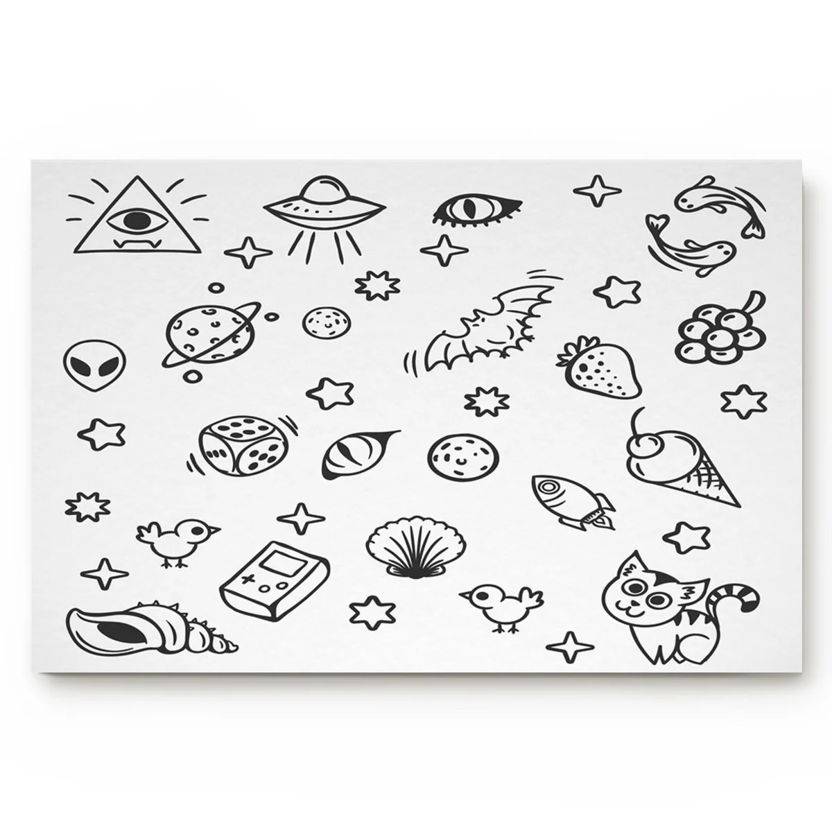 Эскиз искусство Кот летучая мышь чужеродные коврики для дверей кухня пол ванной