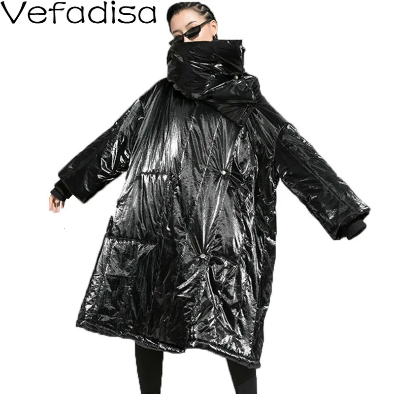 Зимняя асимметричная парка Vefadisa 2019 однотонная водолазка необычная с закрытыми