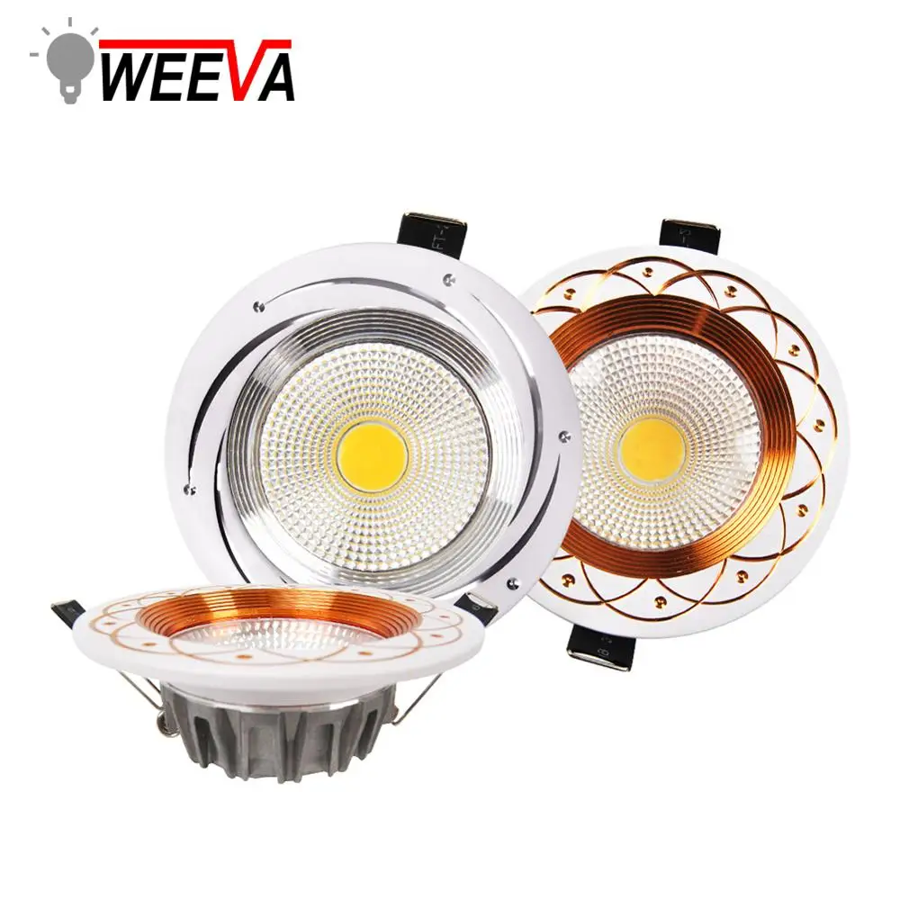 Светодиодный светильник COB встраиваемый с регулируемой яркостью Круглый 3 Вт 5 7 9