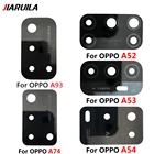 Стеклянный объектив для задней камеры с клейким стикером, 50 шт.лот, для Oppo A1k, A5S, A8, A9, A15, A16, A52, A53, A54, A74, A93, Realme 5