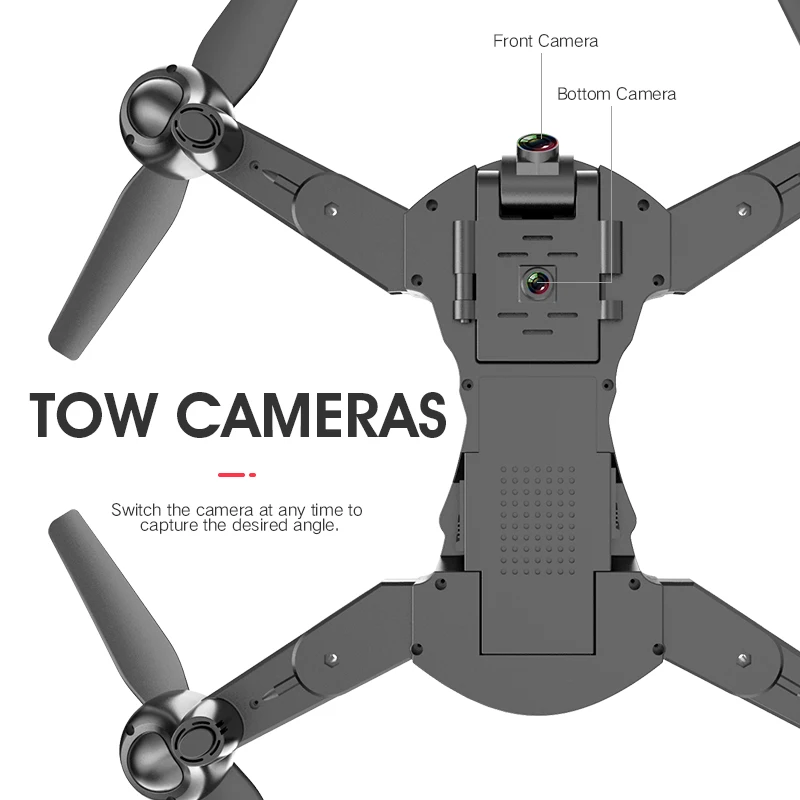 Радиоуправляемый вертолет Дрон 4K HD воздушная камера Квадрокоптер с оптическим