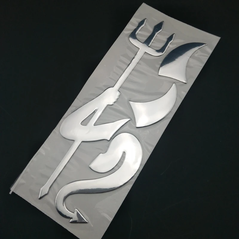 3D хромированная наклейка Devil автомобильные аксессуары смешная Автомобильная