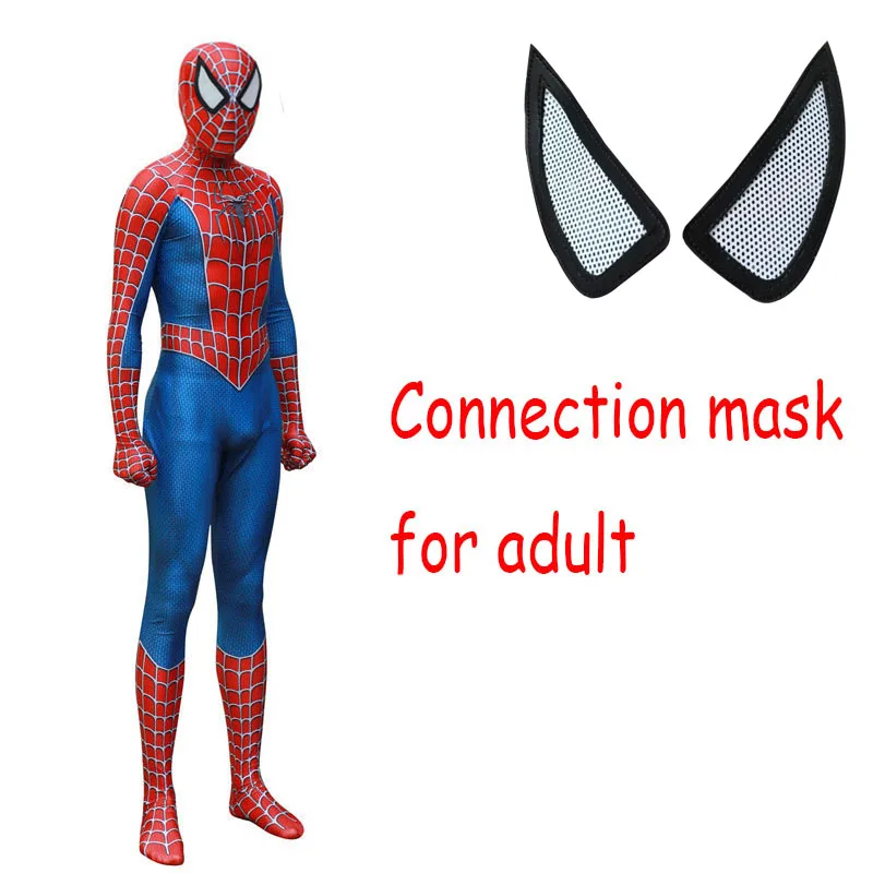 For adult Костюм для косплея «вдали от дома», гибридный костюм Raimi Spider, маска, боди Zentai, Комбинезоны на Хэллоуин для детей, взрослых мужчин - Цвет: For adult