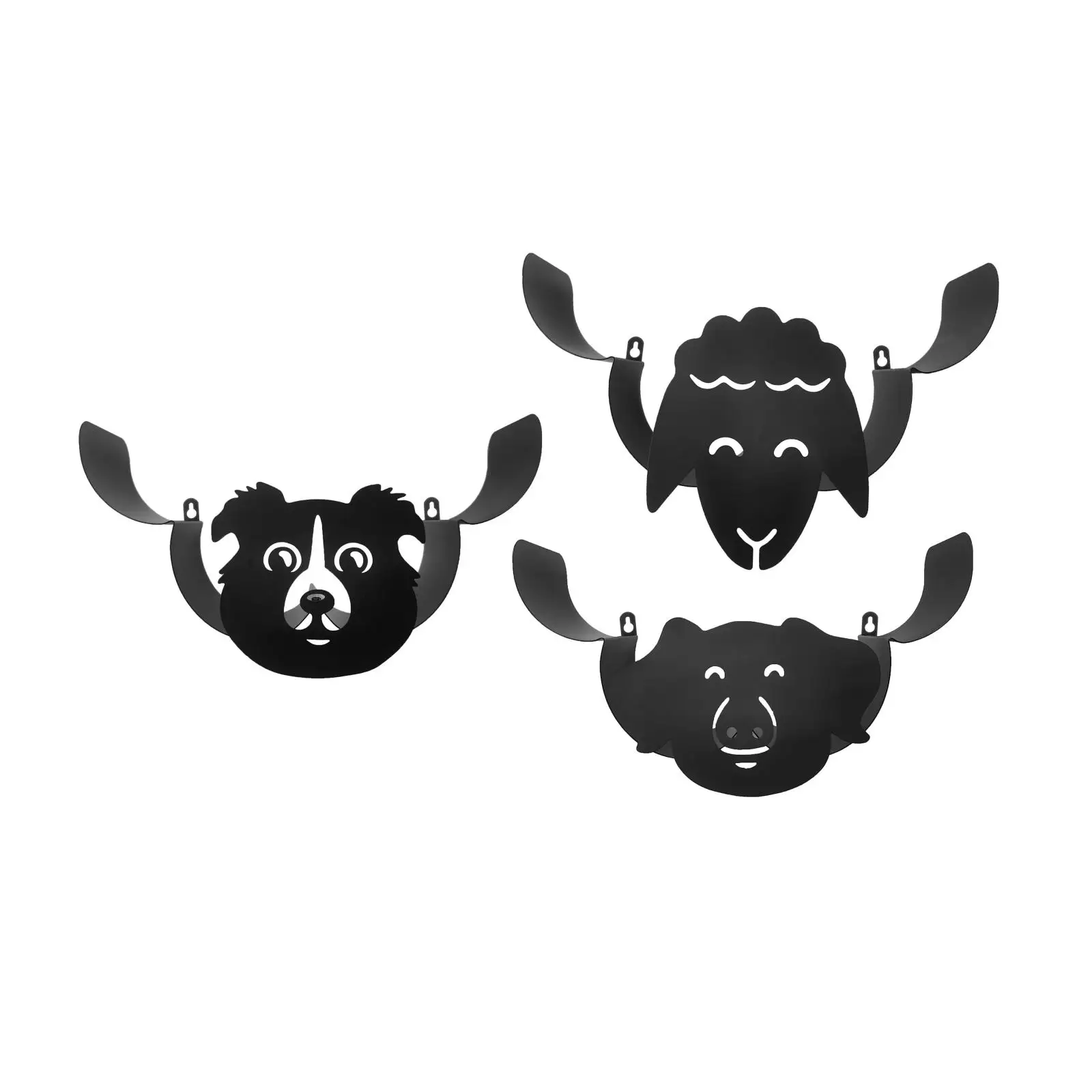 

Black Animal Shape Standing Toilet Paper Tissue Holder Bathroom Home Storage