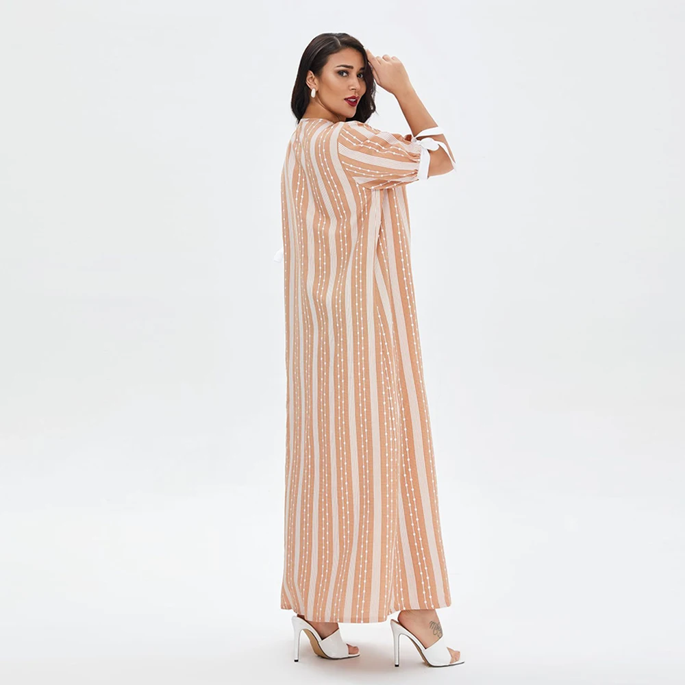 

Ramadan Eid Muslim Women Dress Summer Turkey Abaya Dubai Hijab Dress Islam Clothing Robe Longue African Dresses Abayas Vestidos