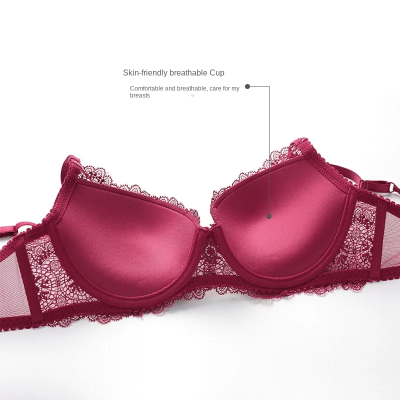 Роскошное модное женское нижнее белье кружевной сексуальный пуш ап бюстгальтер