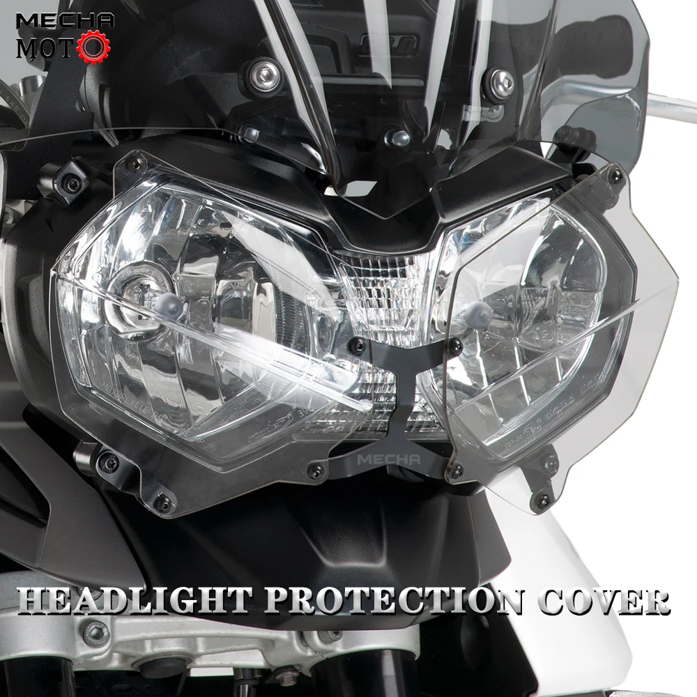 

Для Tiger 800 tiger800 tiger1200 Explorer 1215 мотоциклетная акриловая защитная решетка для фар, Защитная крышка для линз