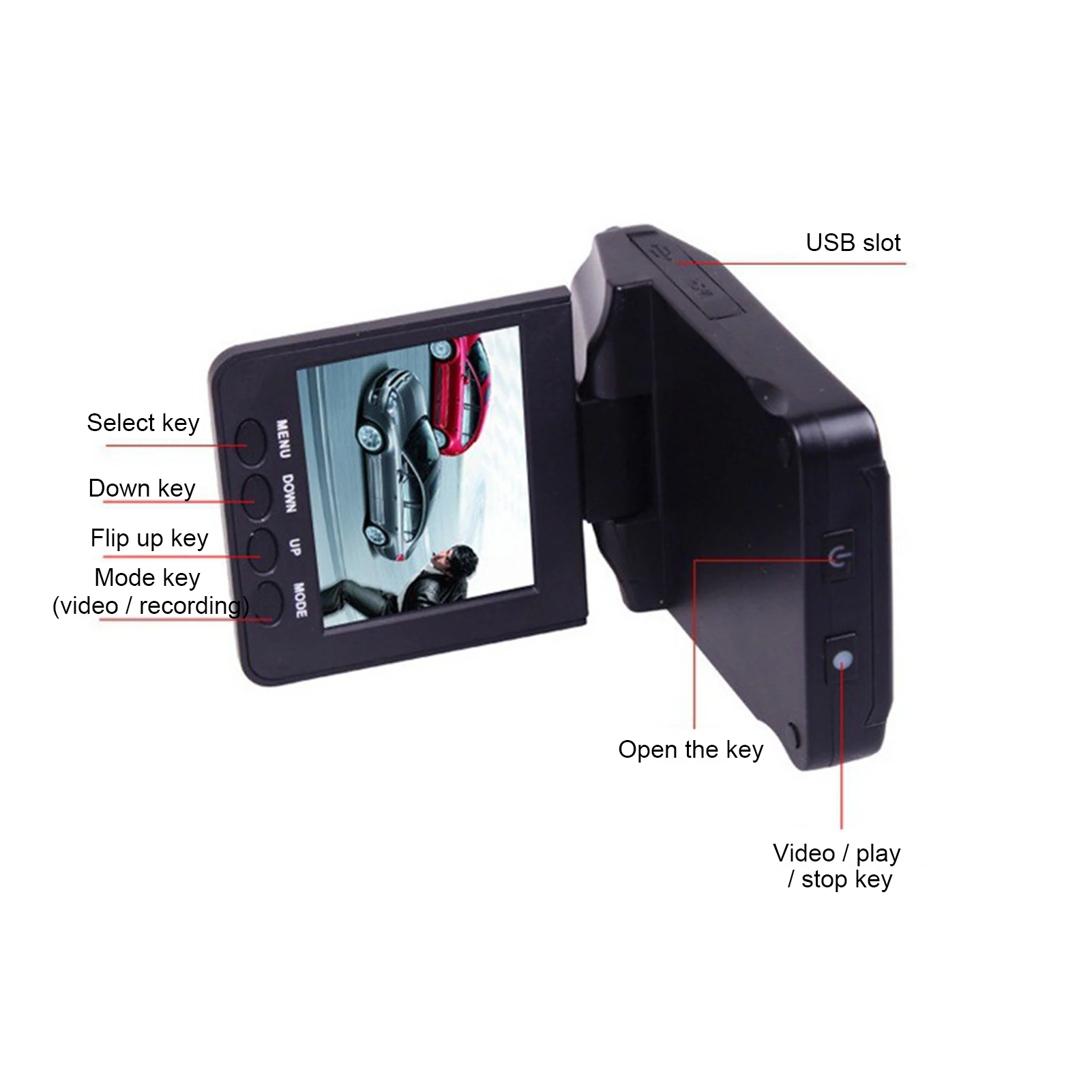 

DVR/Dash Camera Professional 2.5 Inch Full HD Car DVR Vehicle Camera Video Recorder Camcorder Cat interior Accessories