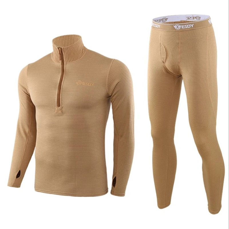 Winter Top Quality New Thermal Underwear Sets Men Compression Fleece Sweat Quick Drying Thermo Male Clothing | Мужская одежда