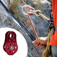 new outdoor climbing climbing cave pulley fixed single pulley crossing rescue hole hoisting aluminum alloy pulley