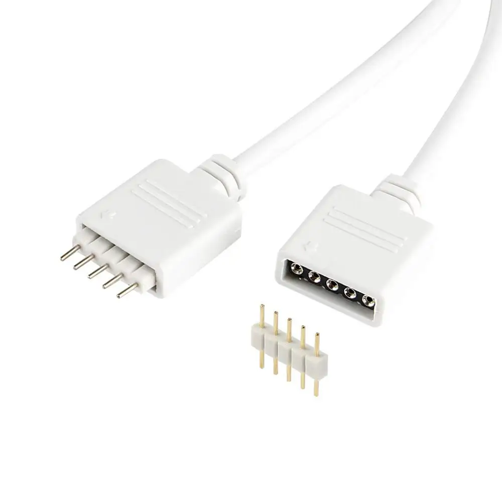 Светодиодная лента разветвитель разъем 5 контактов от 1 до 2 Y Splitter кабели для 5050 3528