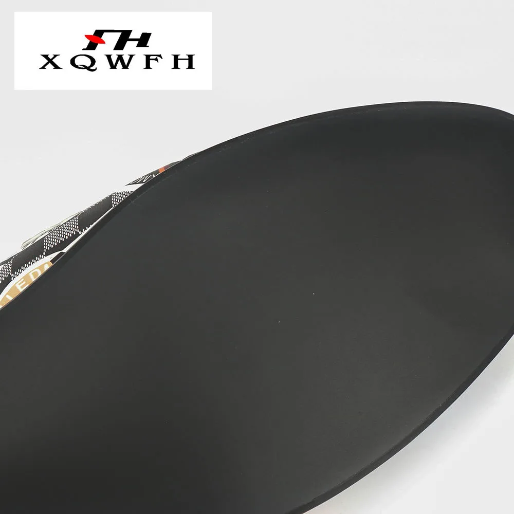 XQWFH/белые кожаные шлепанцы; мужские слипоны с принтом на плоской подошве; мужские повседневные туфли ручной работы; мужские домашние сандалии из натуральной кожи