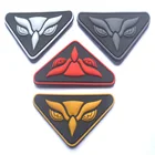 Головка Совы из ПВХ, Военная Тактическая искусственная застежка с крючком, эмблема, крутая заплатка для рюкзака, шляпы, жилета