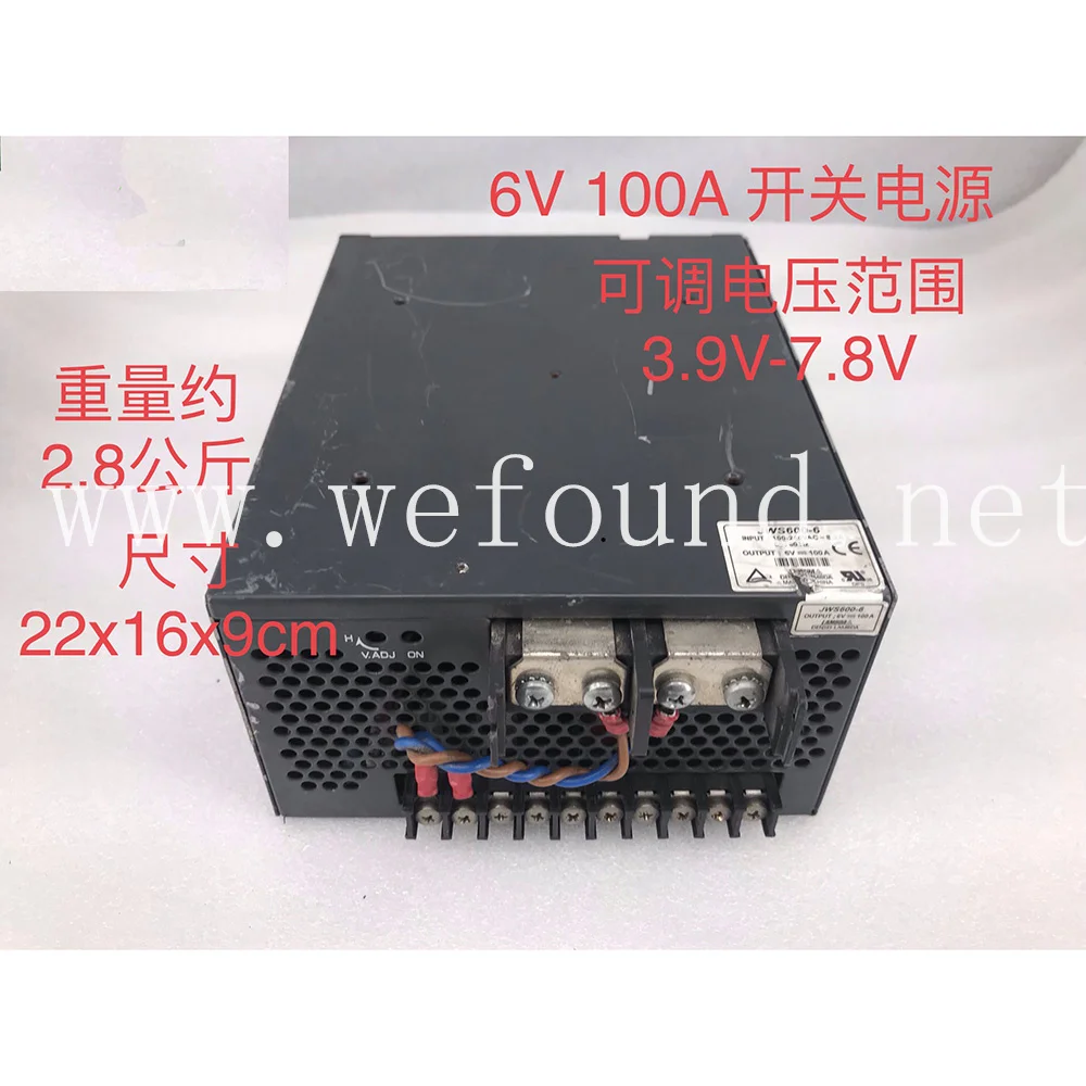 

Оригинальный японский Randa LAMBDA JWS600-6 6V 100A импульсный источник питания 3,9 V-7,8 V с регулируемым напряжением, 100% протестирован перед отправкой.