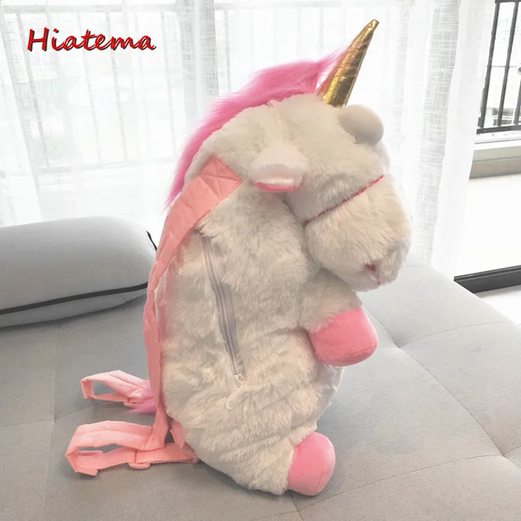 

56cm 40cm Fluffy Unicorn Plush Toy Soft Stuffed Animal Unicorn Plush Dolls and Plush Backpack